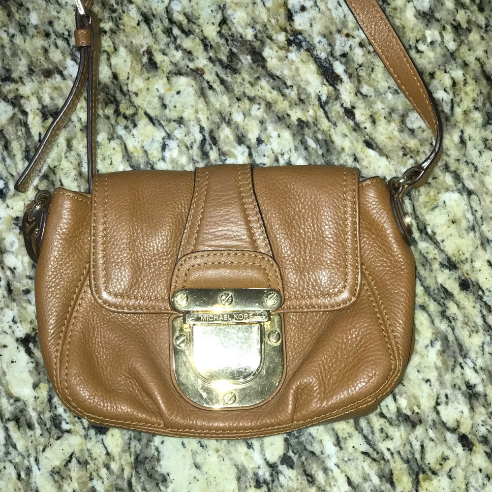 brown Michael Kors crossbody